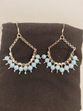 Pendientes plateados con Jade de 6mm