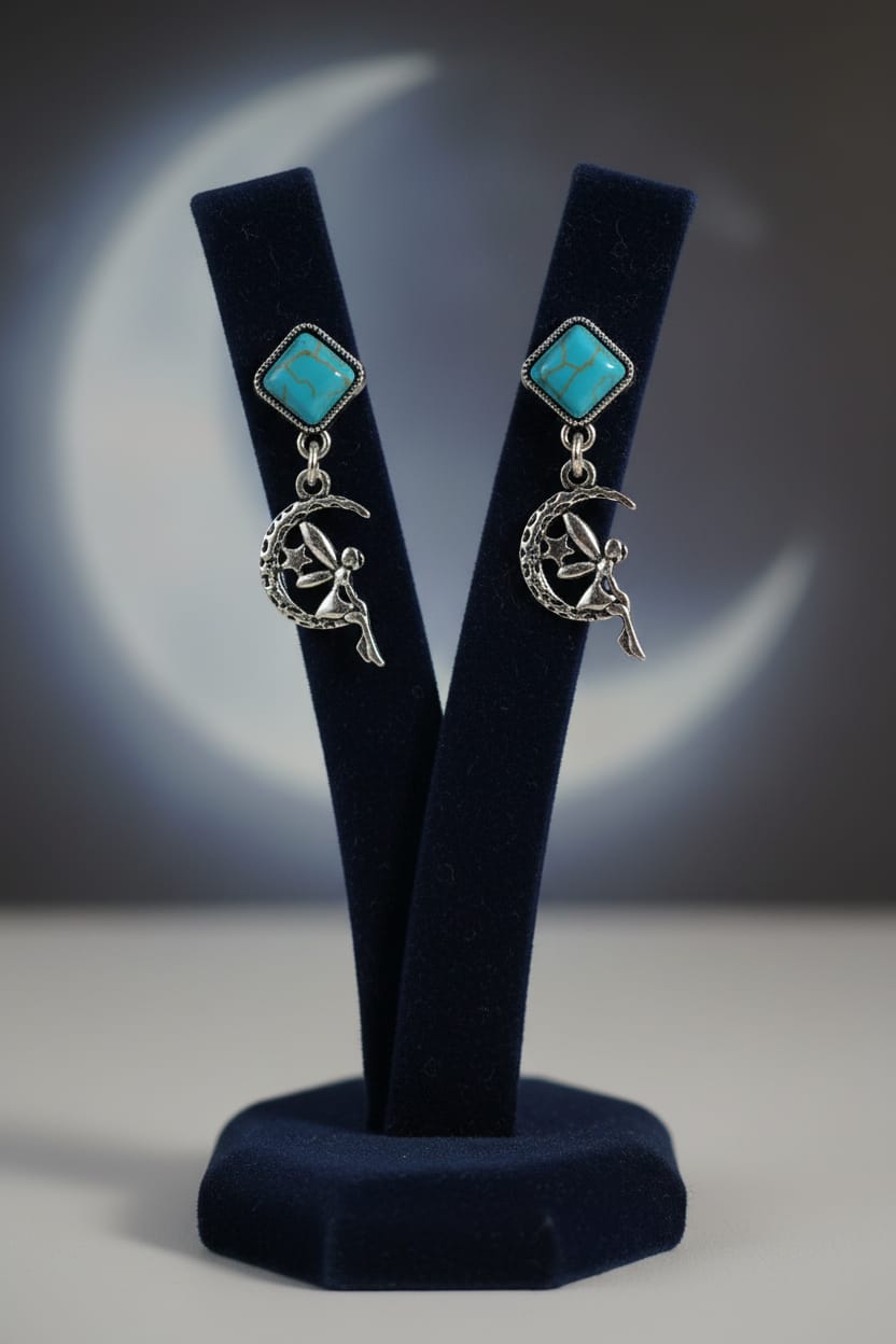 Pendientes Hada con piedra Turquesa