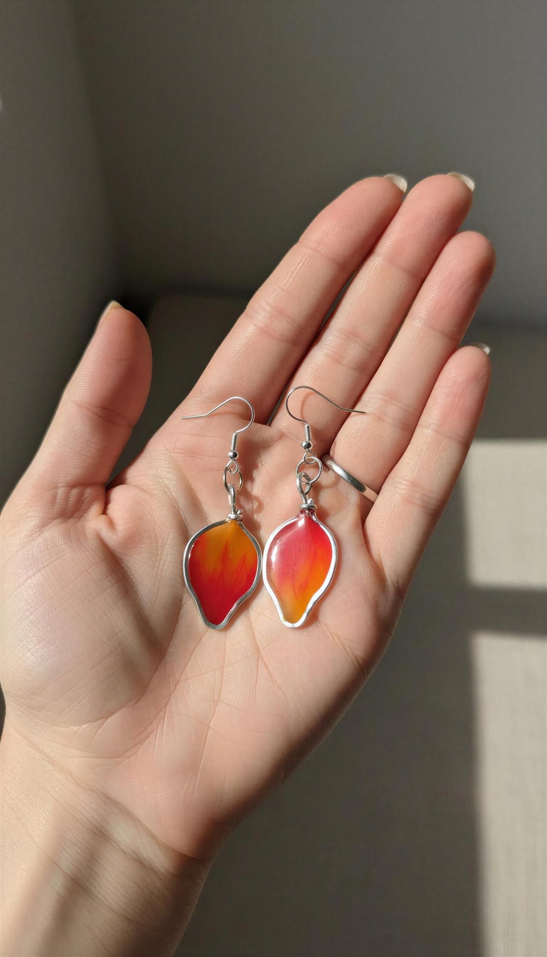 Pendientes llamas de fuego